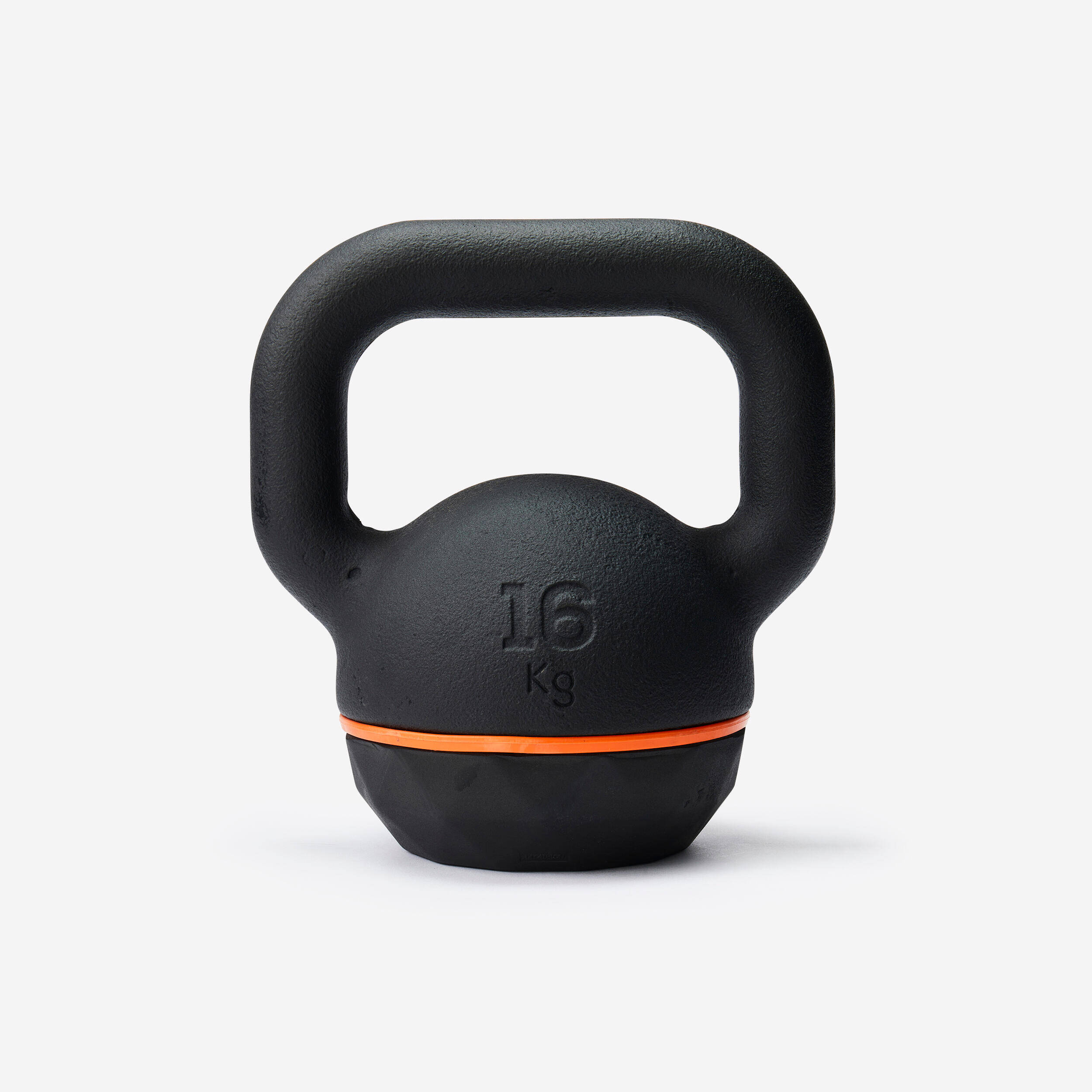 Gym Kettlebell 16 Kg Black Orange -  1