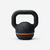 Kettlebell de musculation en fonte et base caoutchouc - 16 kg