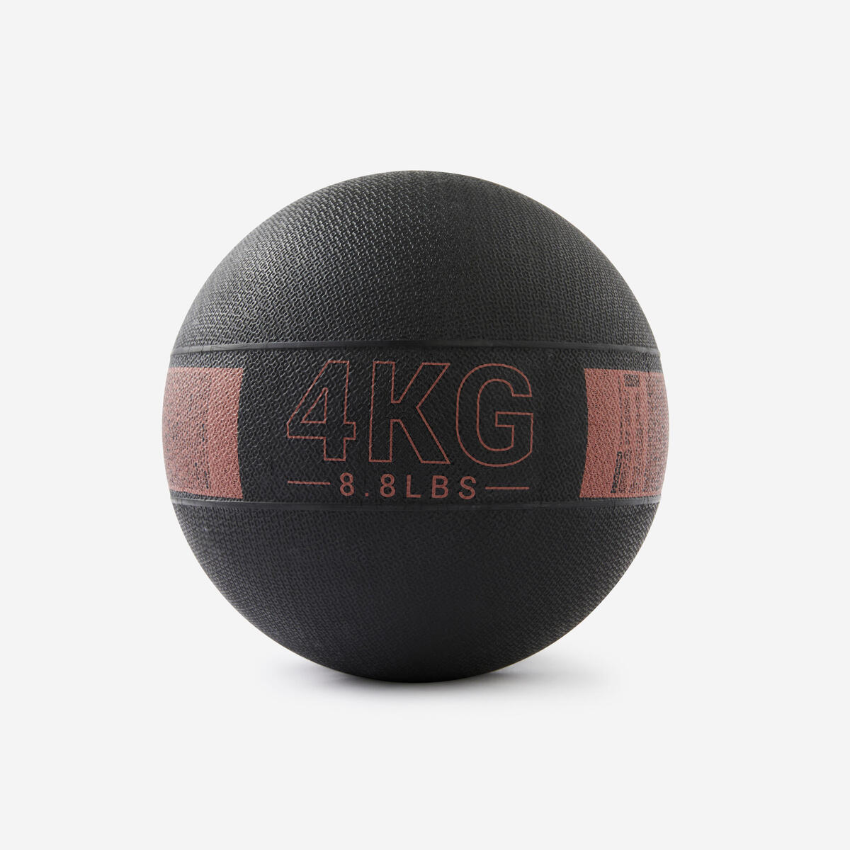 Medecine Ball 4kg caoutchouc - sépia