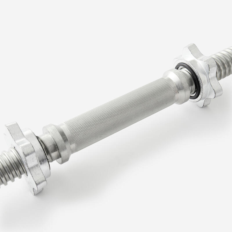45 Cm/23 Mm Tırtıklı Dambıl Barı - Çelik - 60 kg