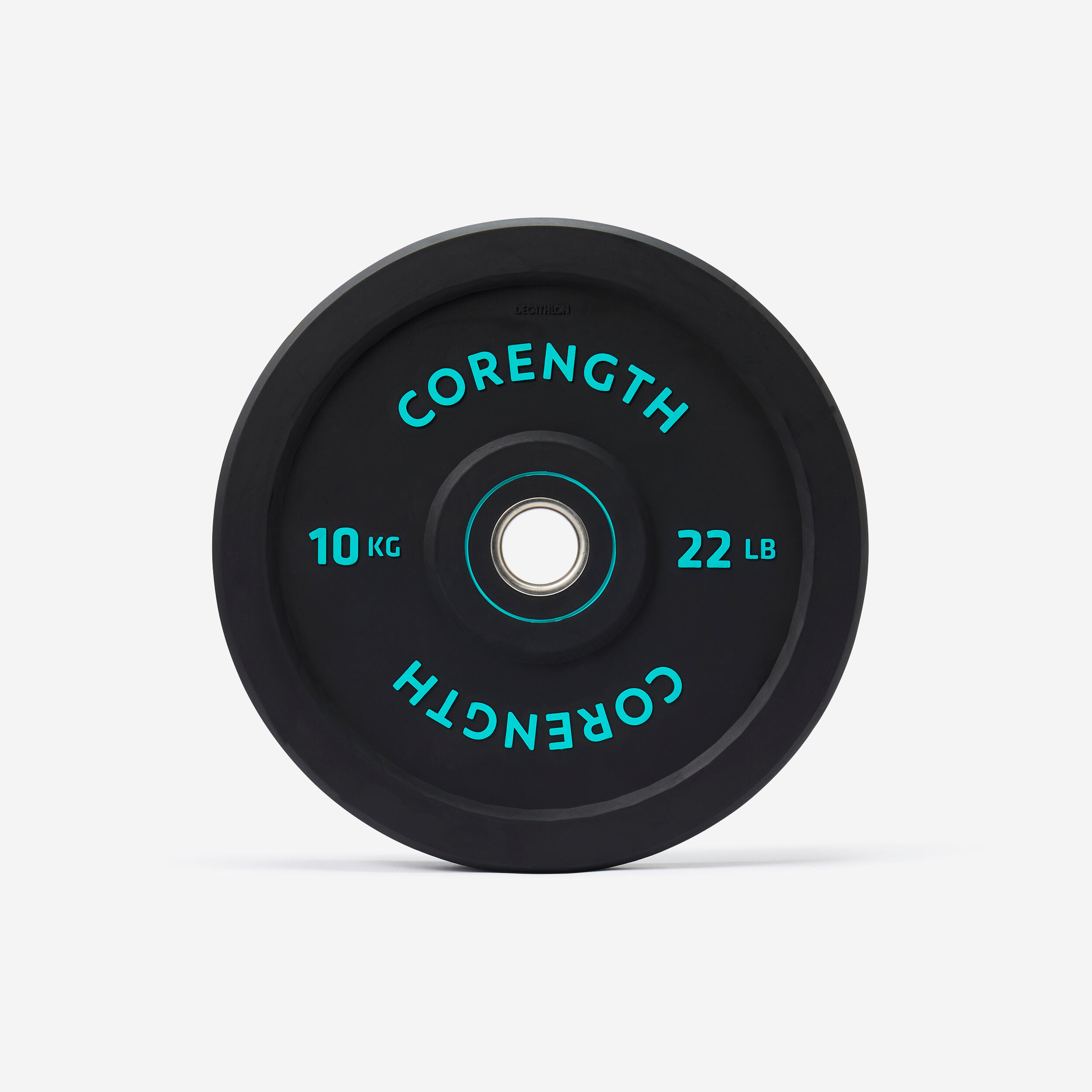 DOMYOS Kotúč bumper na cvičenie s činkami 10 kg, vnútorný priemer 50 mm 10 kg