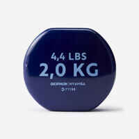 Fitness 2 kg Dumbbells Twin-Pack - Navy Blue