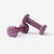 Paire d'haltères fitness 2*1,5 kg, fonte à 80% recyclée, violet prune