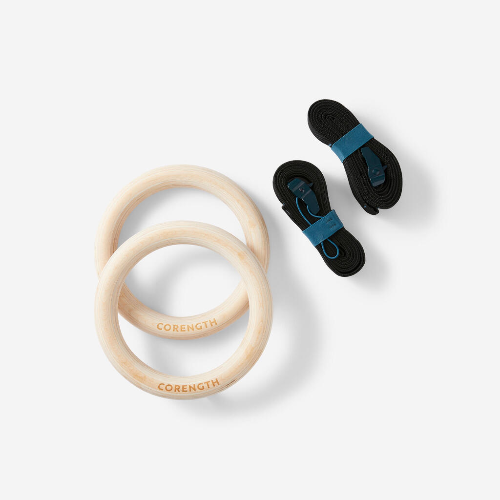 Cross Training Fitness Rings - Wood