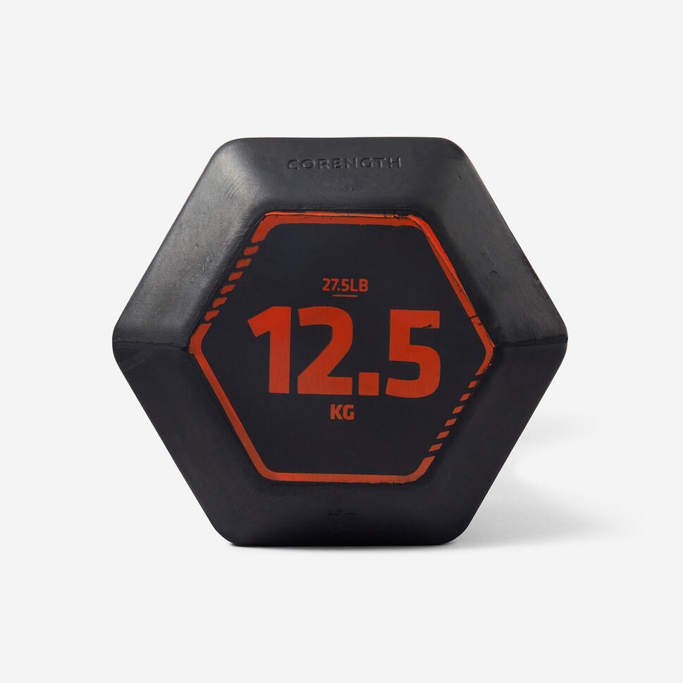 Hantla do cross treningu i treningu siłowego Corength Hex Dumbbell 12,5 kg thumbnail