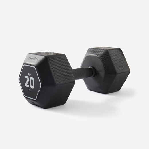 
      Hantel Krafttraining Crosstraining Hex Dumbbell 20 kg - schwarz
  