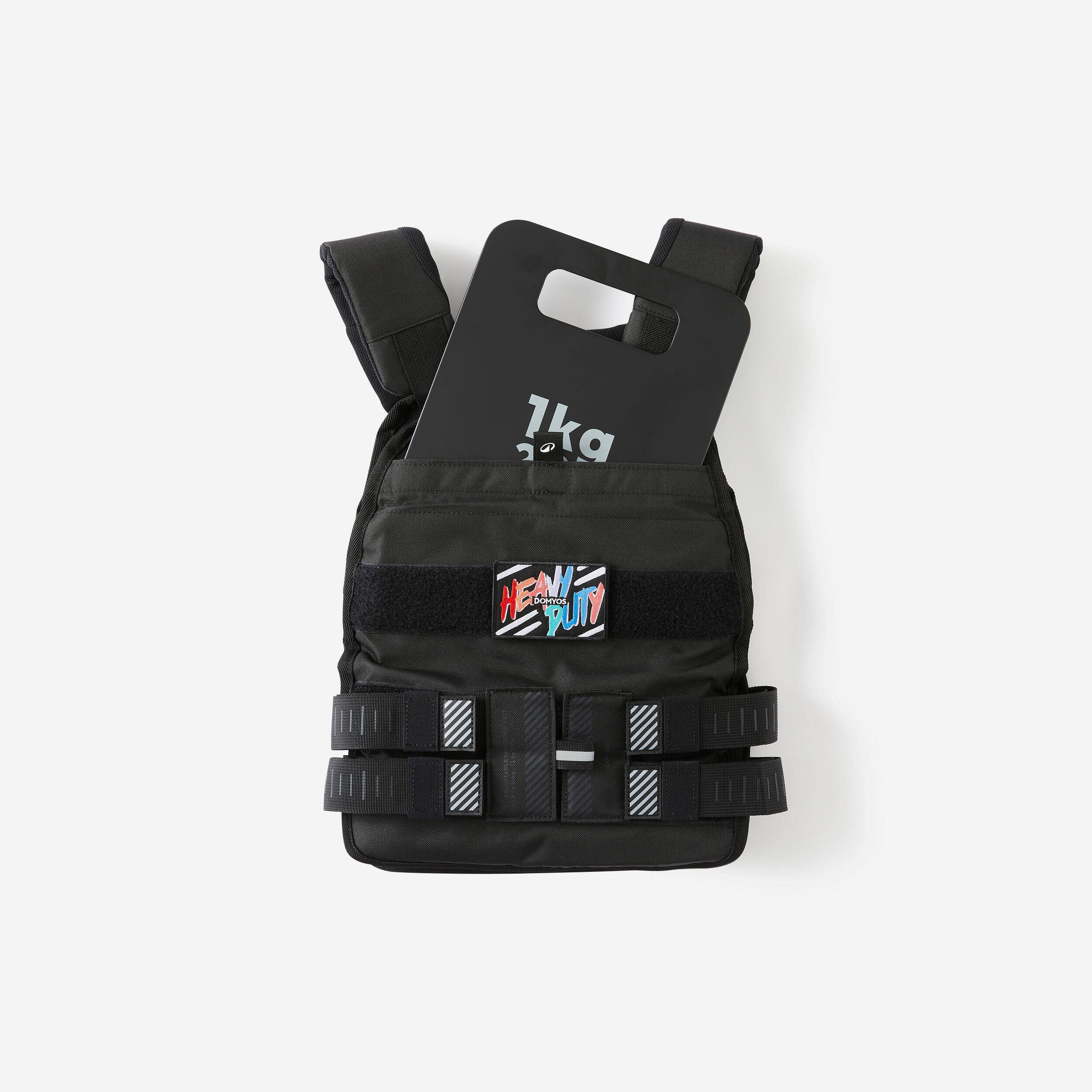Adjustable Weighted Vest 6Kg with 4 Plates of 1Kg each, Expandable upto 14kg -  3