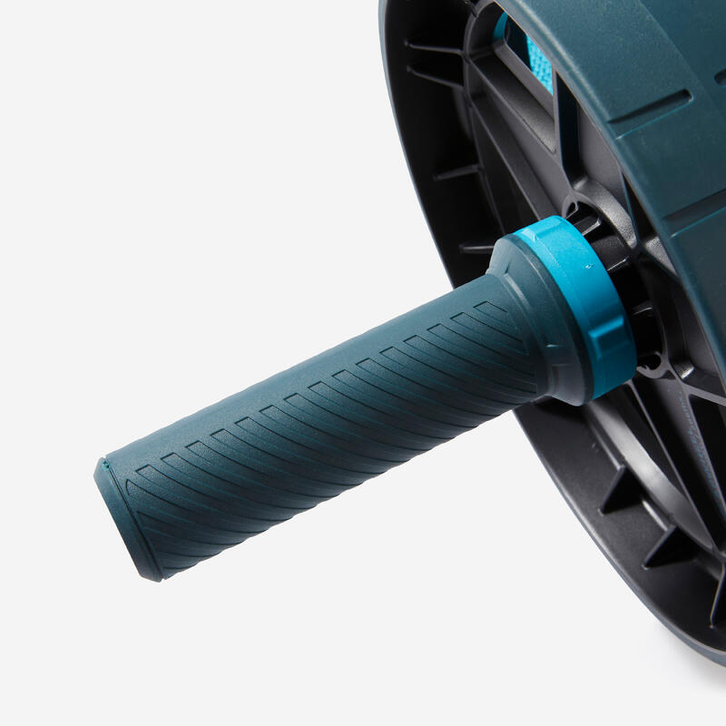 Roulette abdominale musculation avec ou sans élastique de guidage - Ab wheel evo