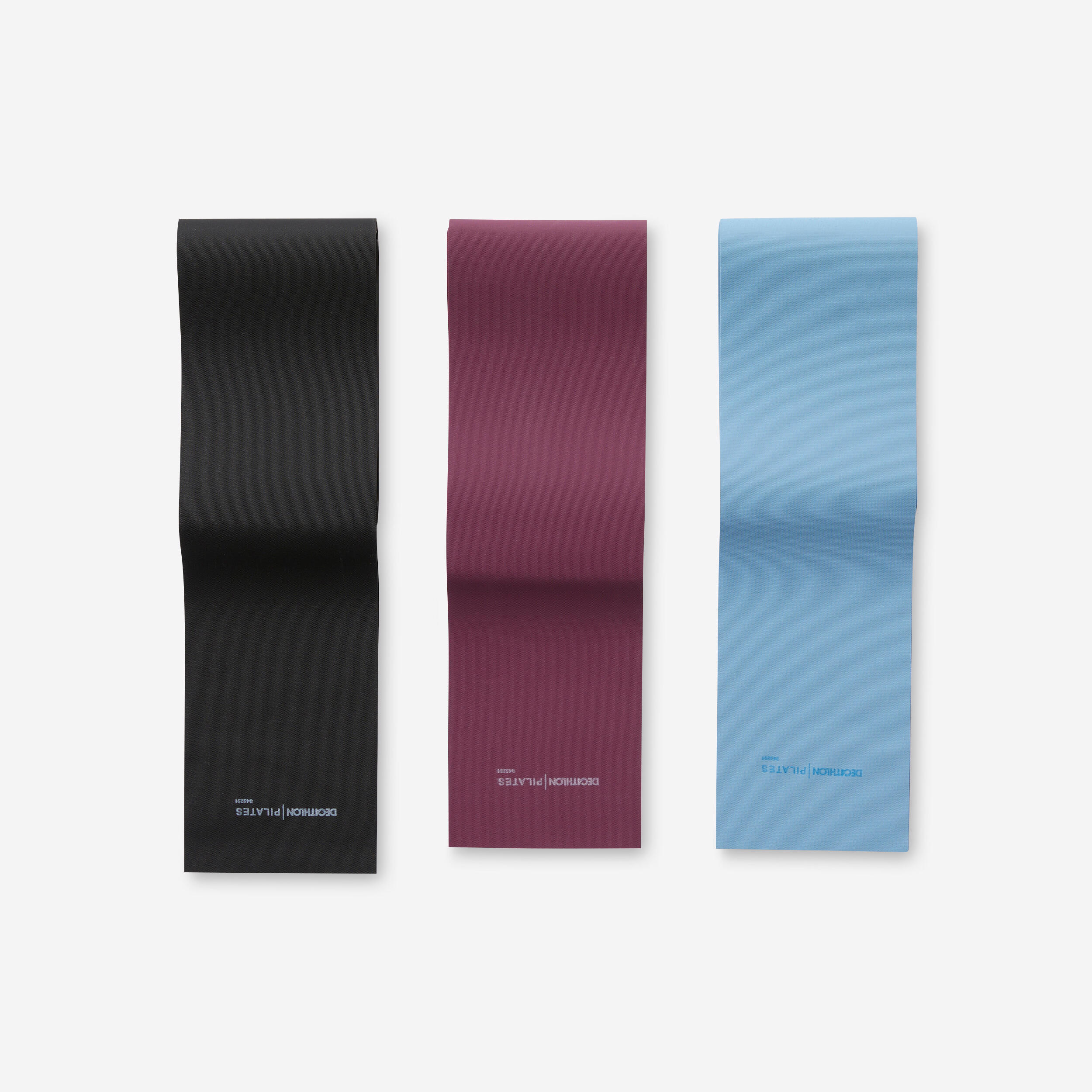 Pilates Elastic Bands Tri-Pack 2, 3, and kg Resistance