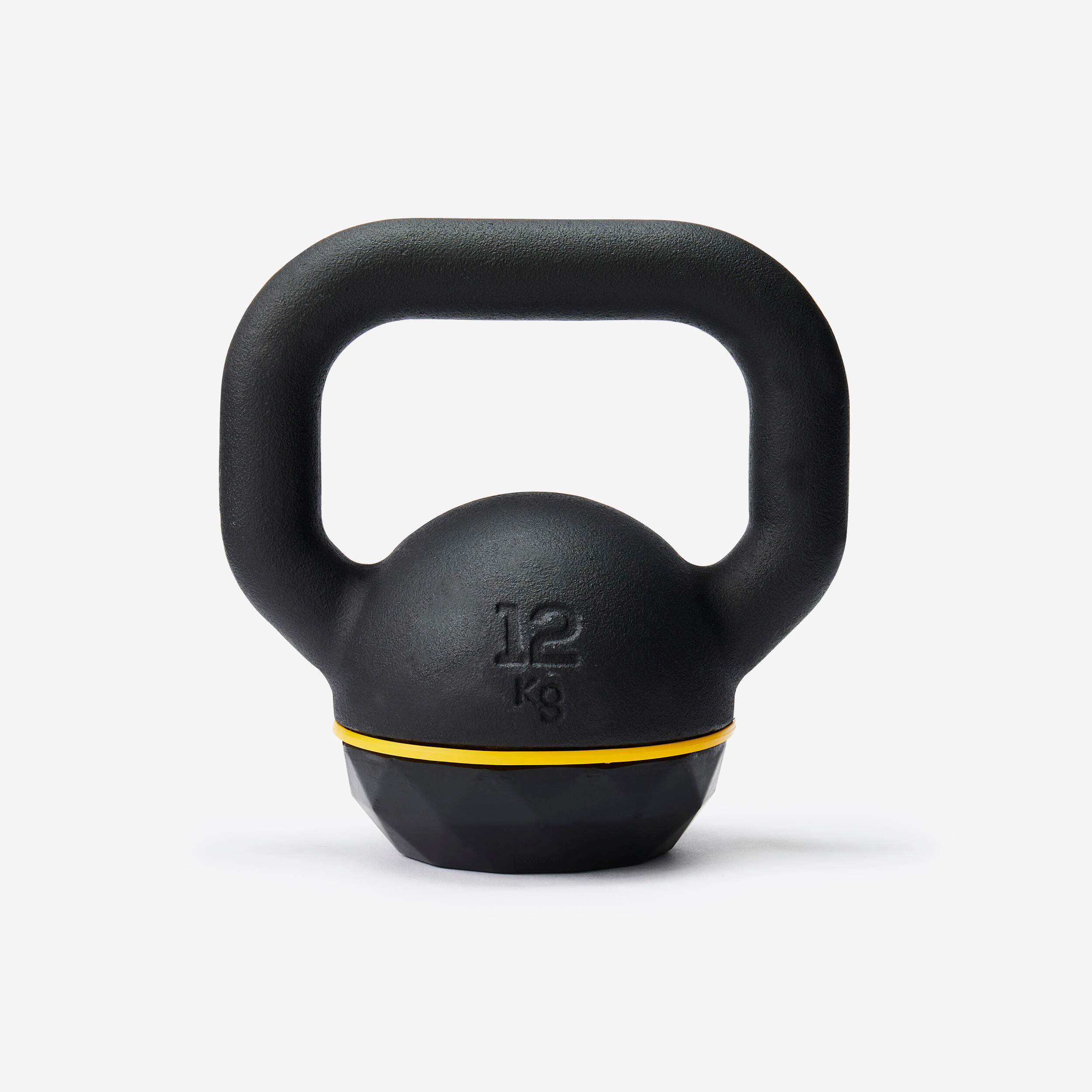 Kettlebell in ghisa con base in gomma - 12 kg