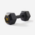 Haltère de cross training et musculation 10 kg - Dumbbell hexagonale noire