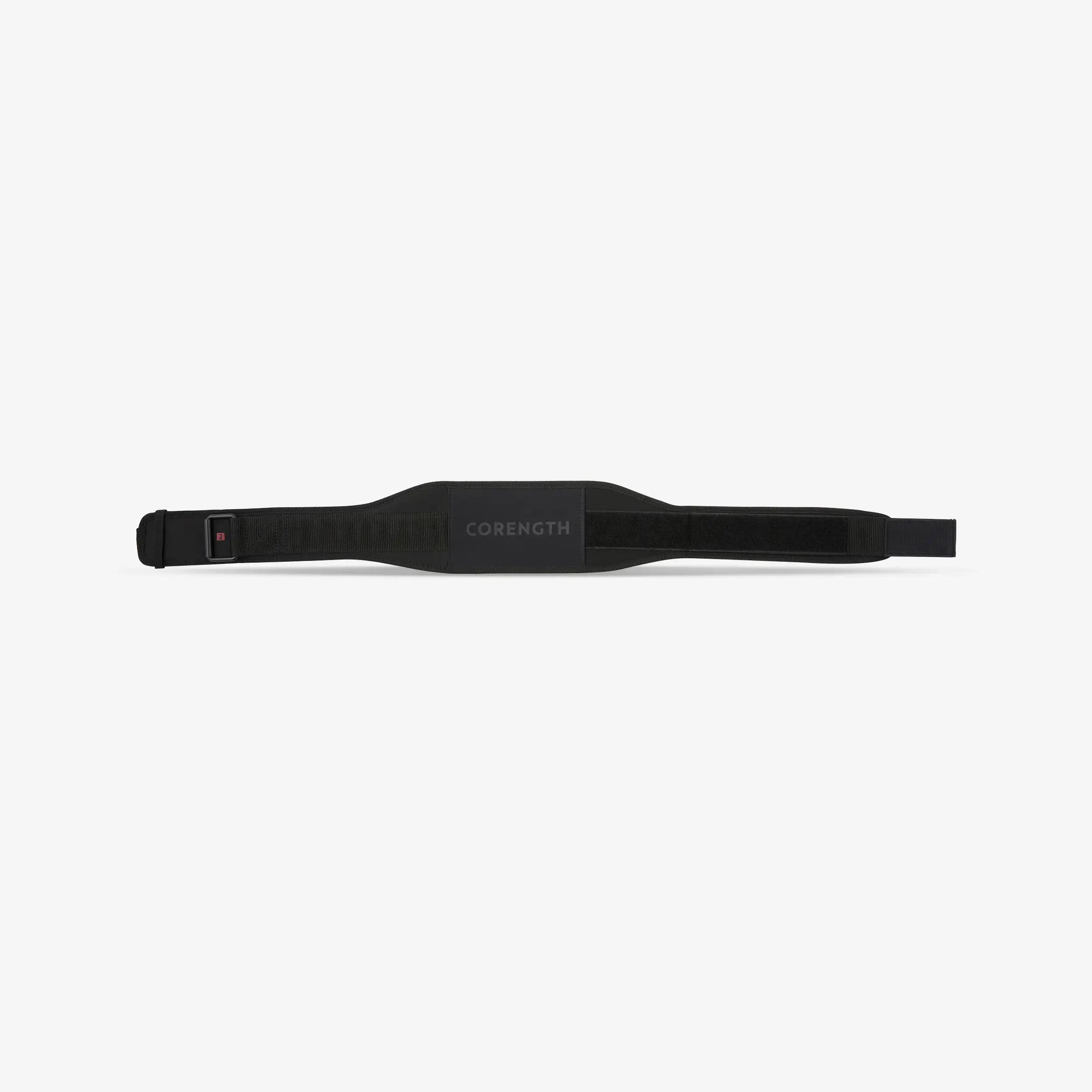 Weight Training Belt, Dual Closure System, Multi Purpose - Black -  3