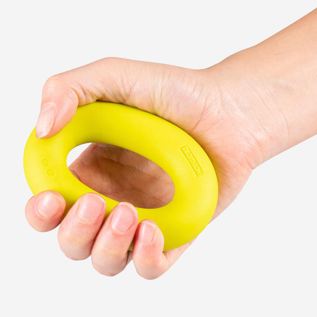 HANDGRIP RING MUSCULACIÓN AMARILLO RESISTENCIA LIGERA 11 KG