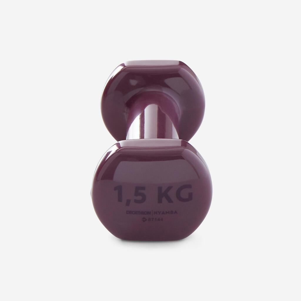 Hantelset 2 × 1,5 kg - bordeauxrot 