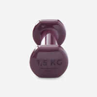 Fitness 1.5 kg Dumbbells Twin-Pack - Burgundy