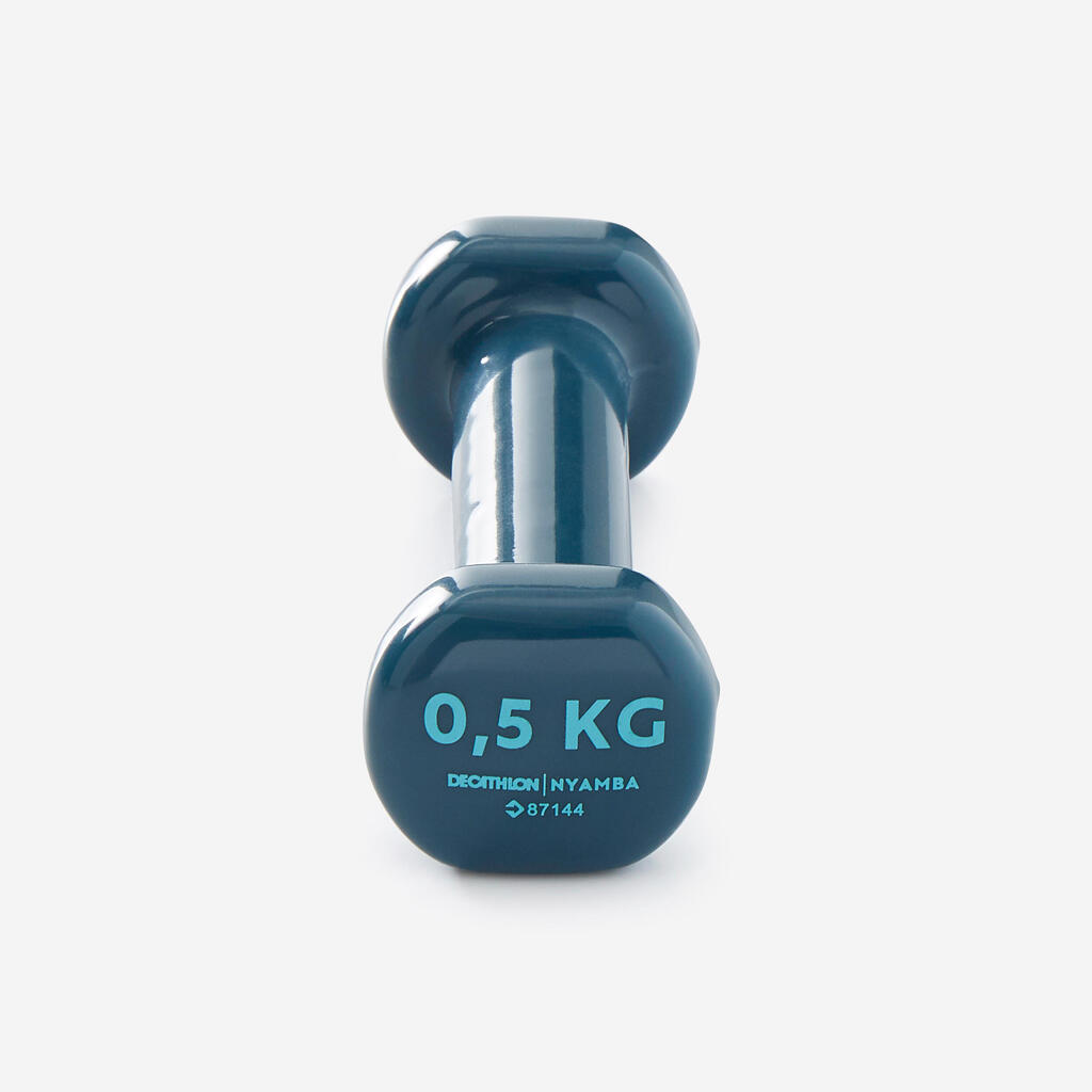 Kūno rengybos svarmenys, 2 po 0,5 kg, tamsiai mėlyni