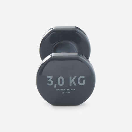 3 kg Fitness Dumbbells Twin-Pack - Grey