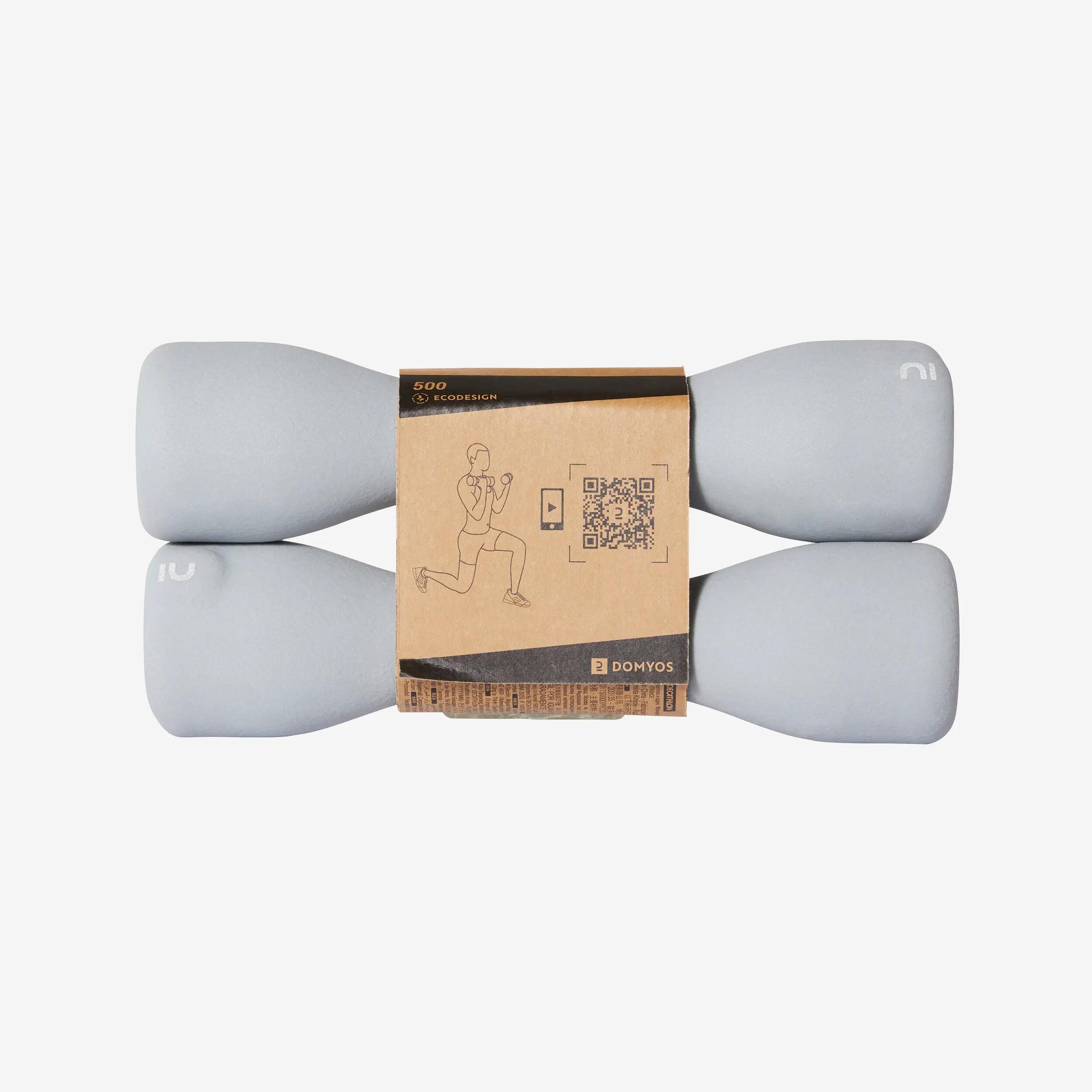 Par Mancuernas Fitness Easy Gris 3 kg x2 6/11