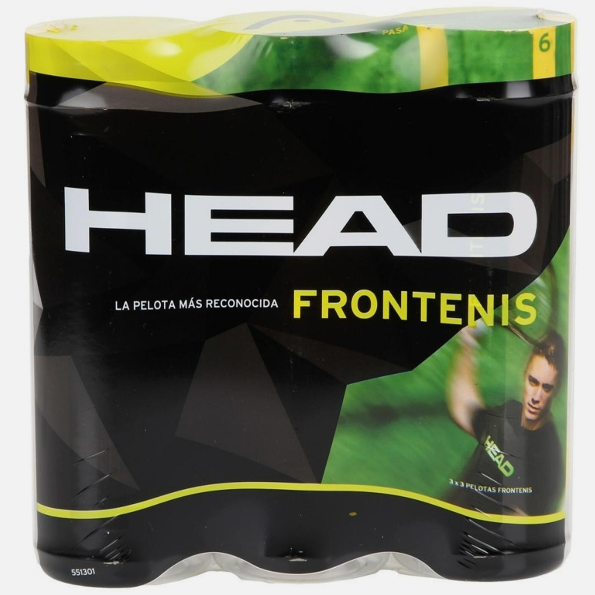 Pelotas de Frontenis Tri-pack Amarilla (3x3 pelotas) 1/1
