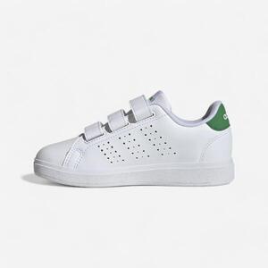 Zapatillas deportivas velcro Adidas Advantage Niños Blanco Verde del 28 al 34