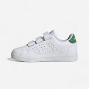 Calçado de Desporto com Banda Autoaderente Criança ADVANTAGE Branco/Verde