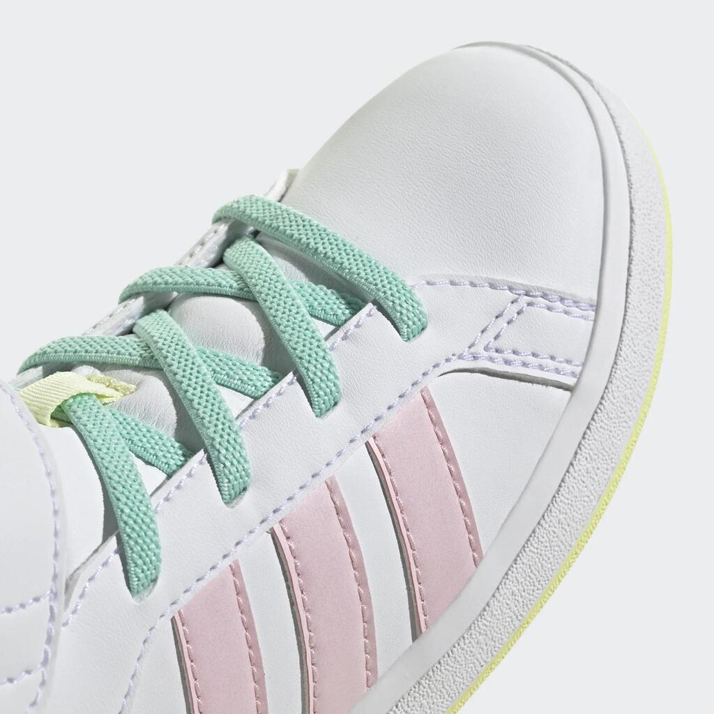 ADIDAS Turnschuhe Kinder halbhoch - Grand Court Mid rosa 