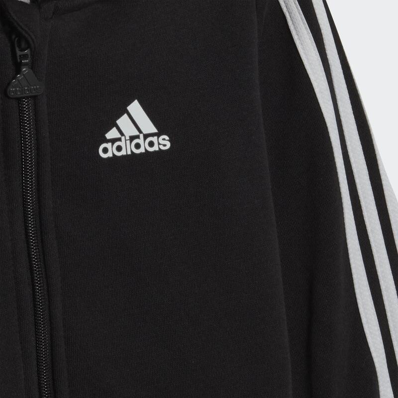 Tuta ADIDAS bambino ginnastica leggera 3 strisce nera da 1 a 5/6 anni