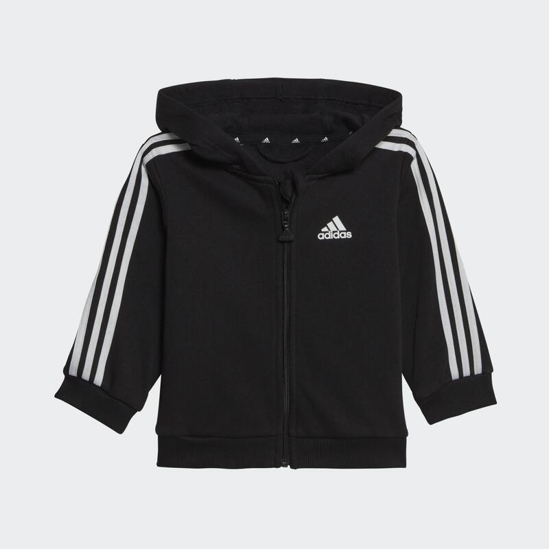 Tuta ADIDAS bambino ginnastica leggera 3 strisce nera da 1 a 5/6 anni