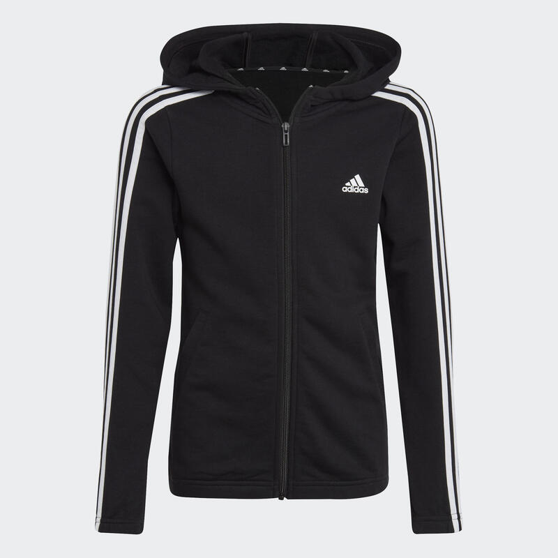 Dětská fitness mikina na zip ADIDAS