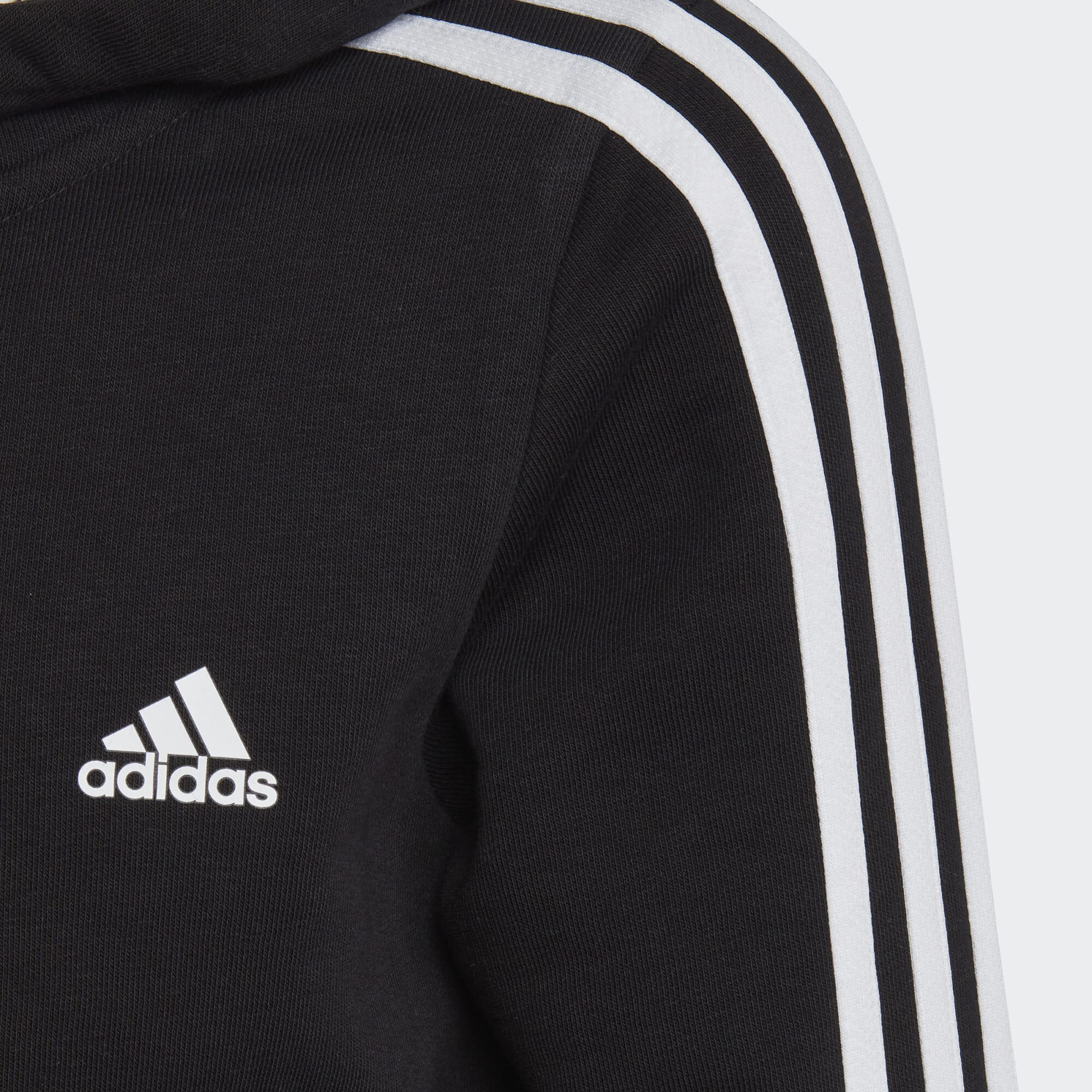 Sweat zippé 3 bandes Adidas fille - noir 3/10
