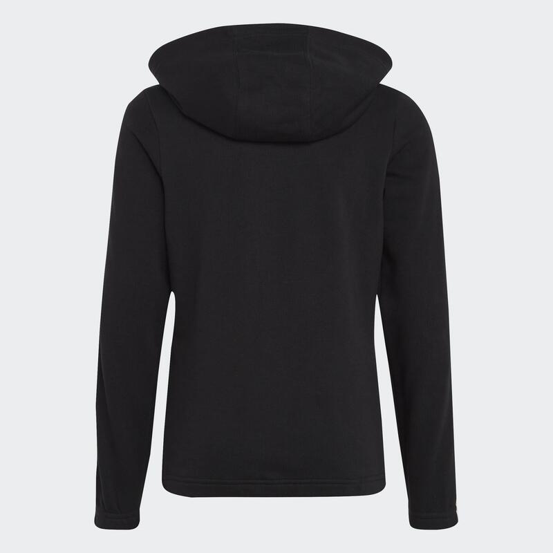 Sweat zippé 3 bandes Adidas fille - noir