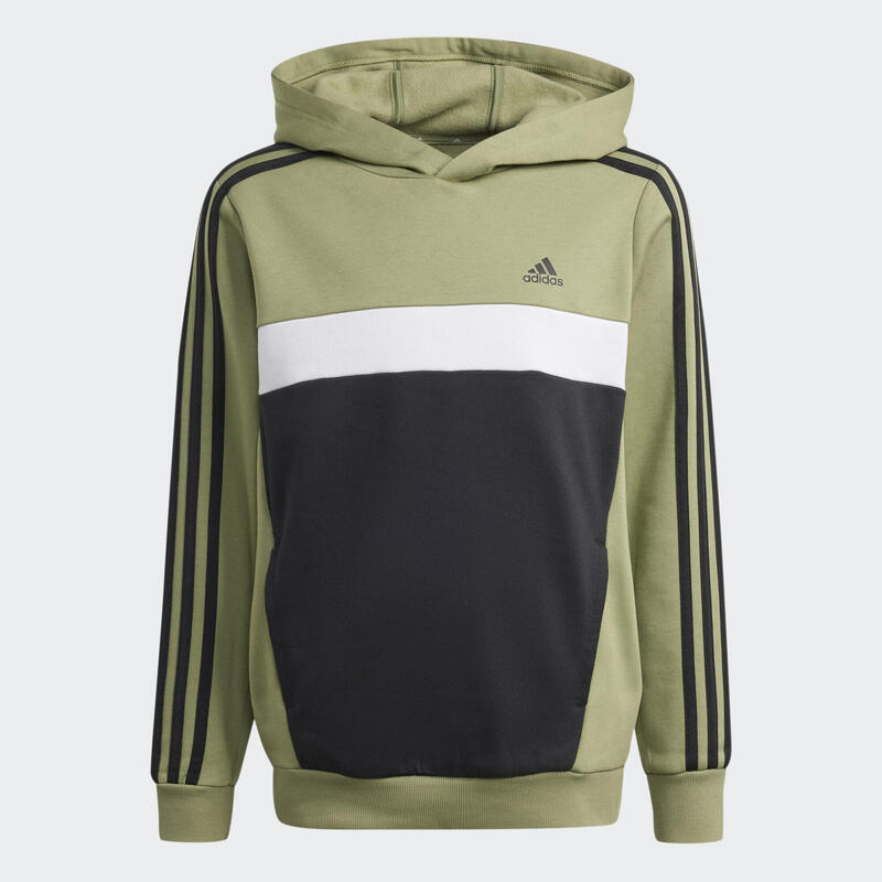 Sweat à capuche Adidas enfant - Vert et noir