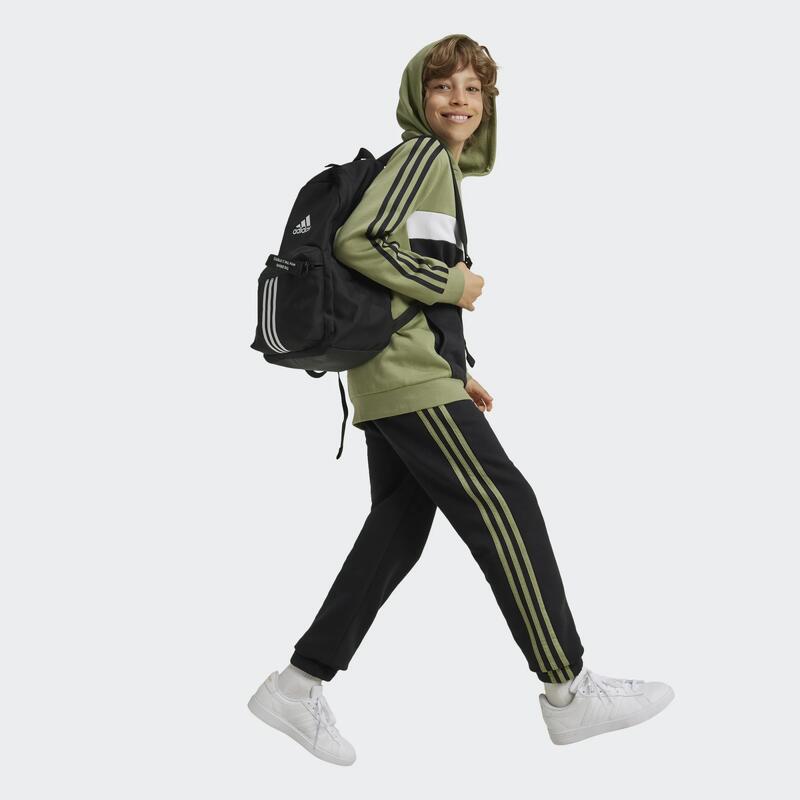 Sweat à capuche Adidas enfant - Vert et noir