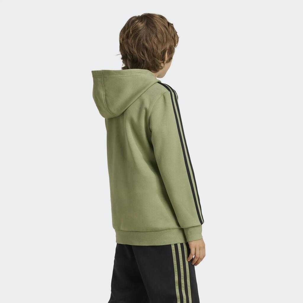Vaikiškas džemperis su gobtuvu, žalias ir juodas