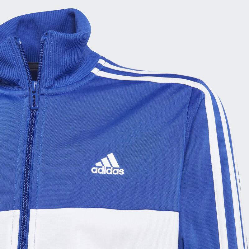 ADIDAS Trainingsanzug Kinder 3 Streifen - schwarz/blau 