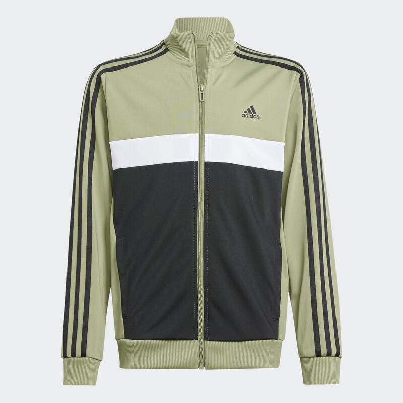 Survêtement 3 bandes Adidas enfant - noir et vert