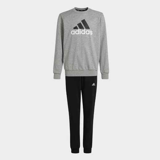 
      ADIDAS Trainingsanzug Kinder Logo-Print - grau/schwarz 
  