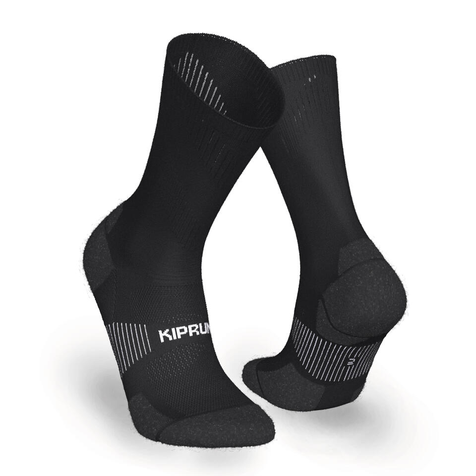UYN Compression One Socks Femme – Chaussettes Running Longues Compression – Noir/Turquoise – Confort & Performance Optimales