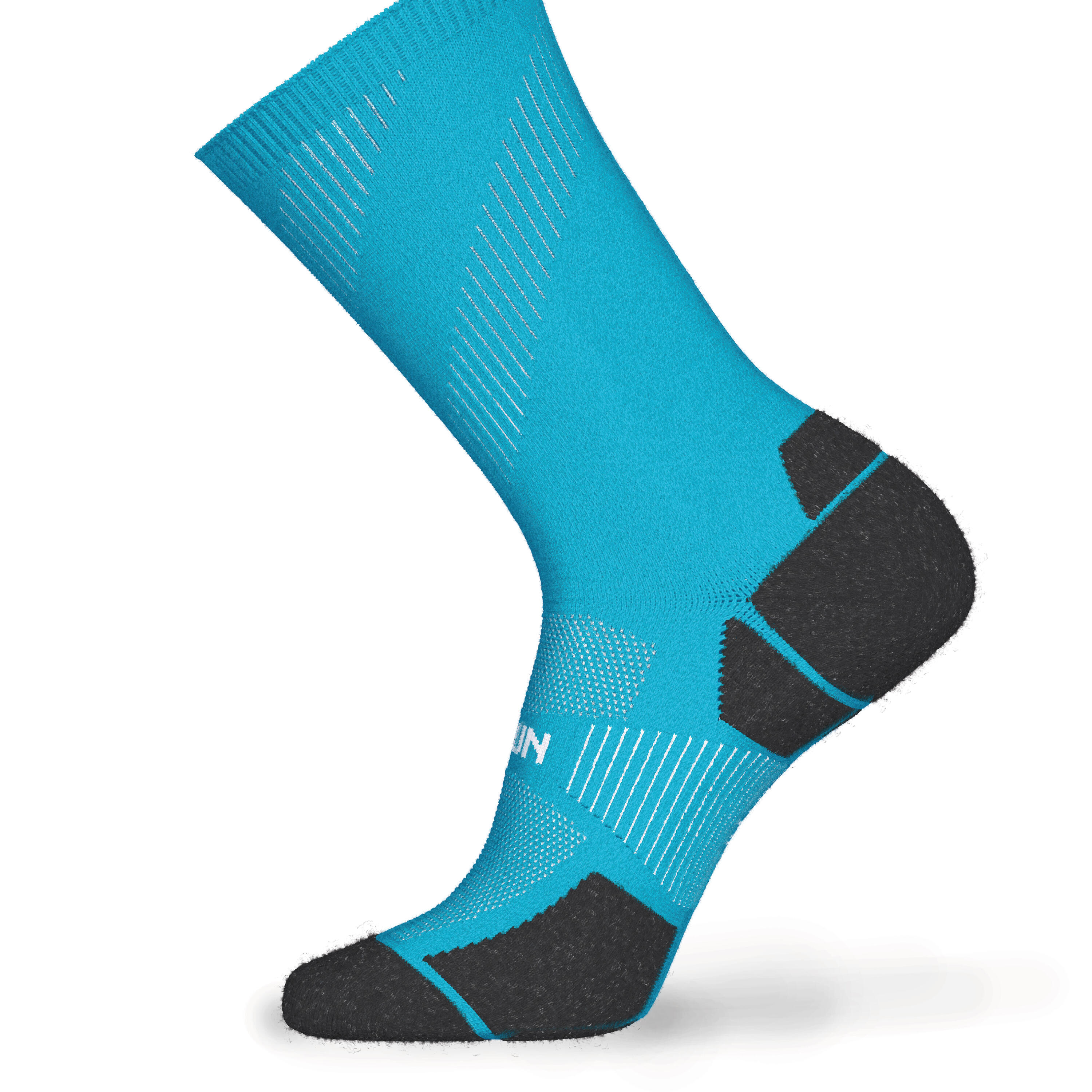 CHAUSSETTES DE RUNNING RUN900 FINES MI-MOLLET BLEUES 5/5