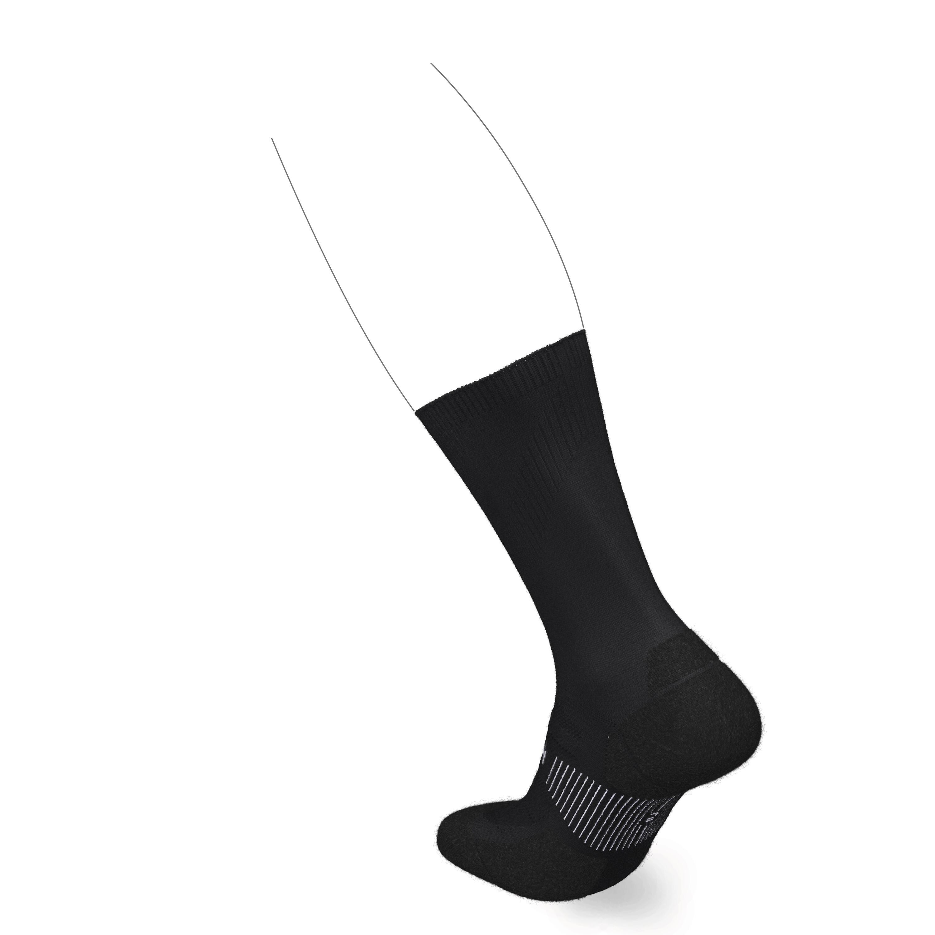 RUNNING MID-CALF FINE SOCKS - RUN 900 BLACK 2/5