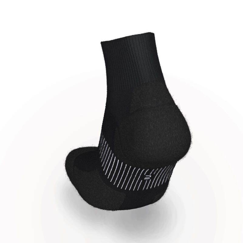 環保設計跑步襪RUN900 MID FINE - 黑色