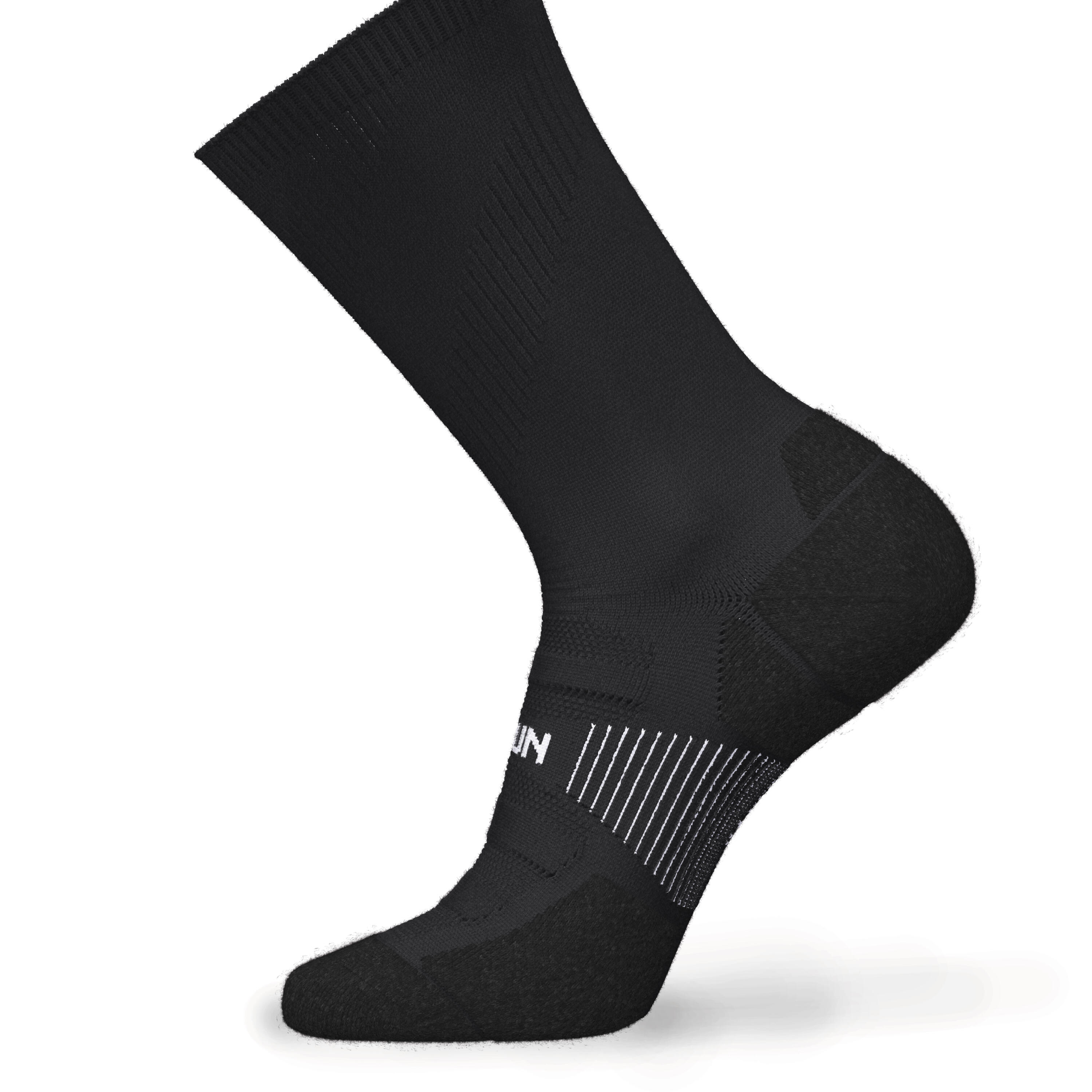 RUNNING MID-CALF FINE SOCKS - RUN 900 BLACK 5/5