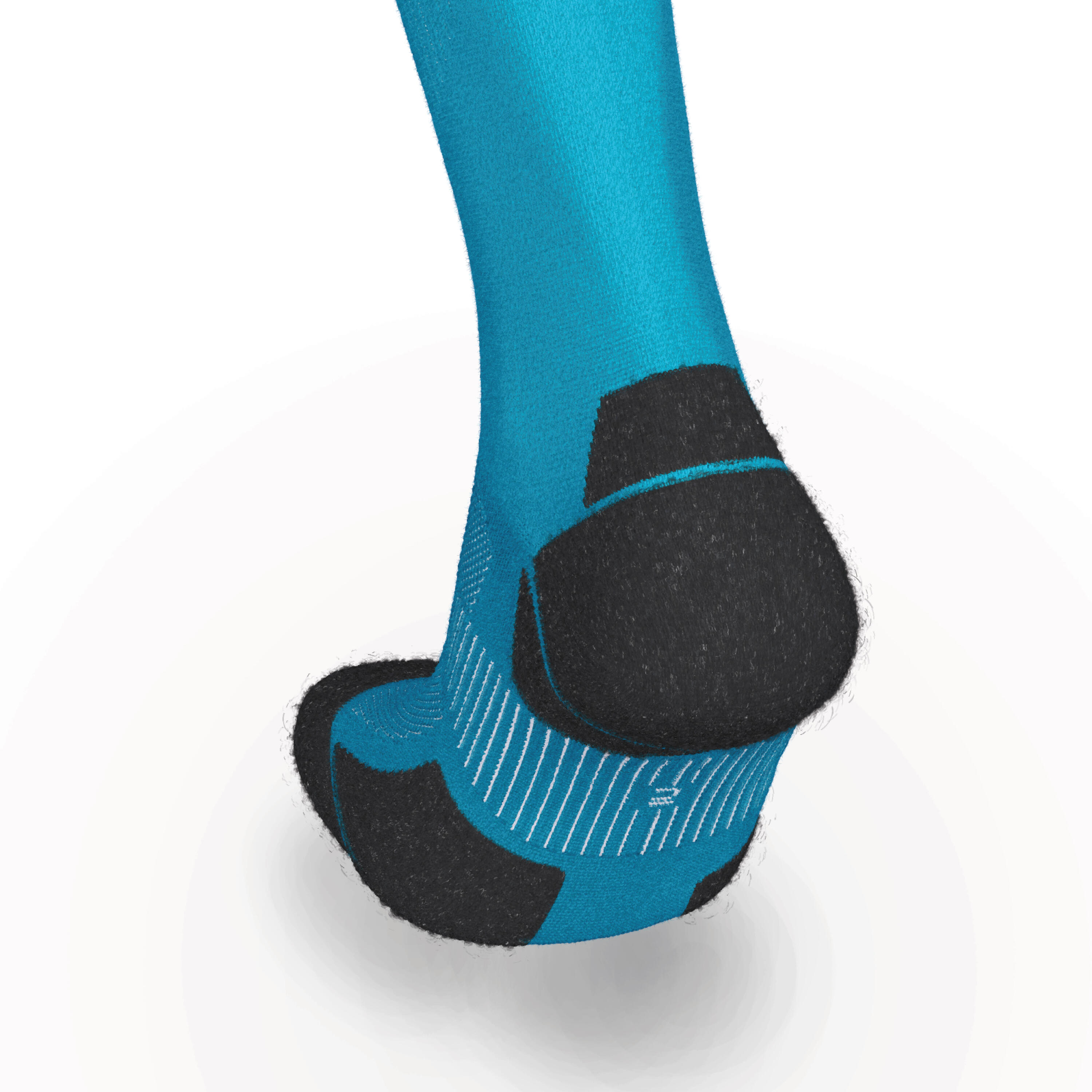 CHAUSSETTES DE RUNNING RUN900 FINES MI-MOLLET BLEUES 2/5