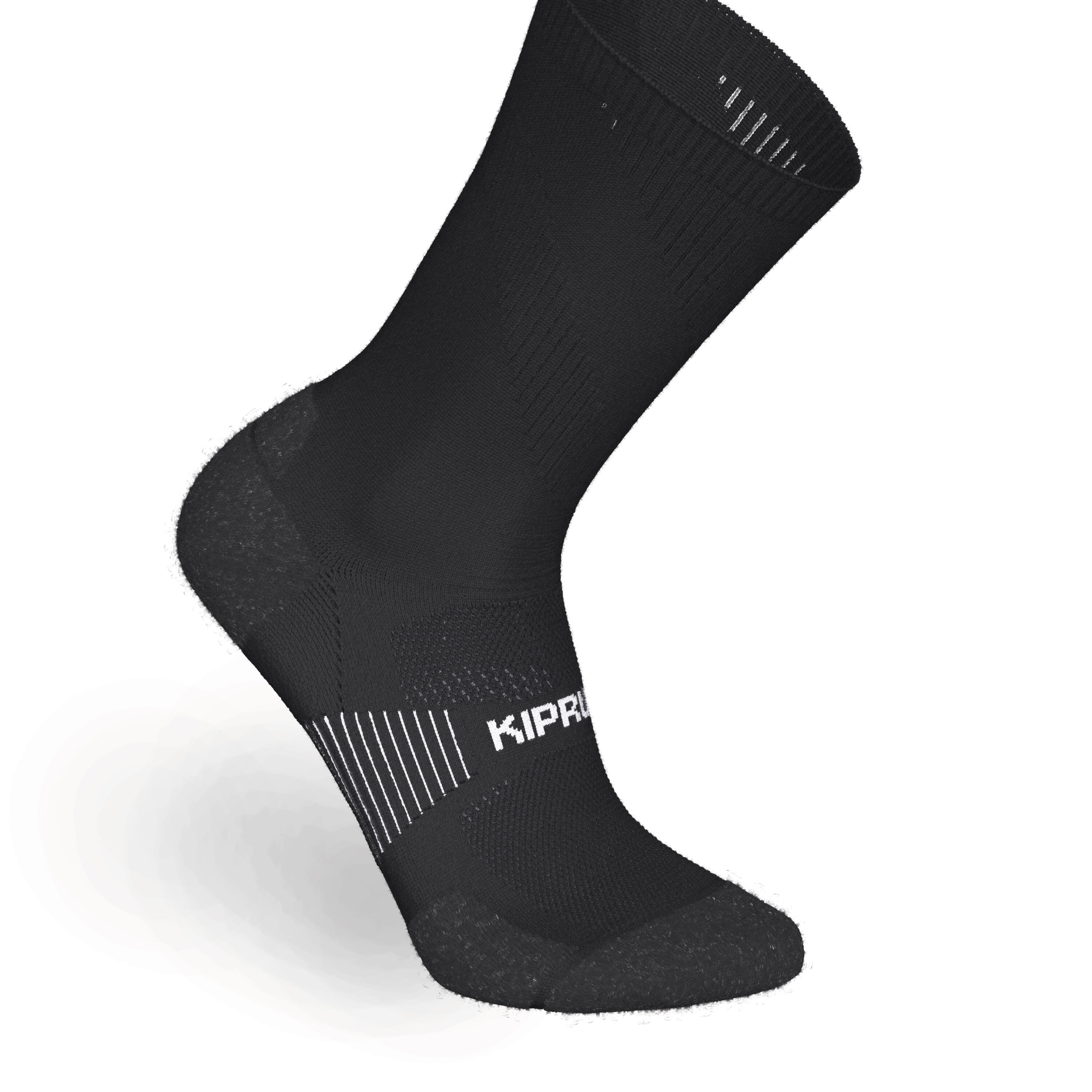 RUNNING MID-CALF FINE SOCKS - RUN 900 BLACK 4/5