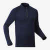 Men’s Thermal Base Layer Ski Top 1/2 Zip BL 500 - Blue FFS