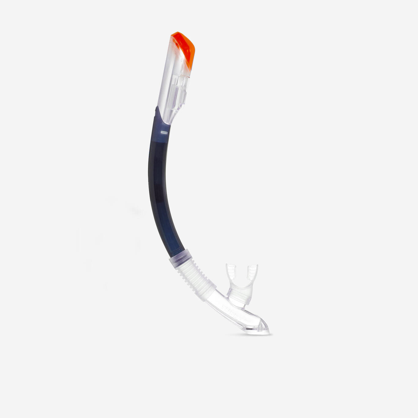 Dry diving snorkel with drytop valve system - 100 Dry Top Grey Dry diving snorkel with drytop valve system - 100 Dry Top Grey