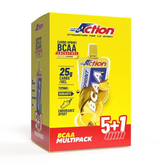Gel Energetico Carbo Sprint BCAA Limone x6 Proaction