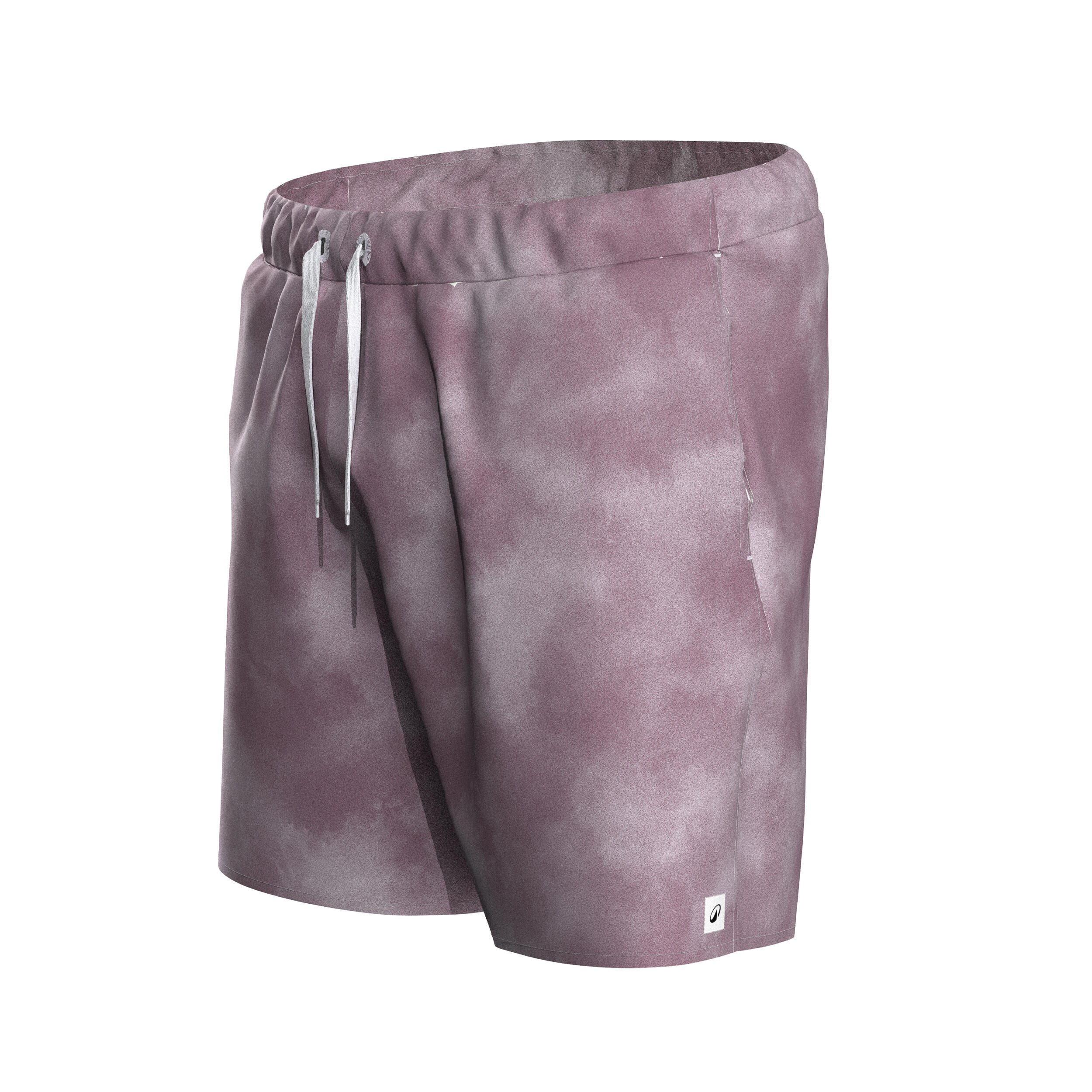 Bermuda de surf corta de 15" violeta con gris para hombre 100 Cloud 5/5