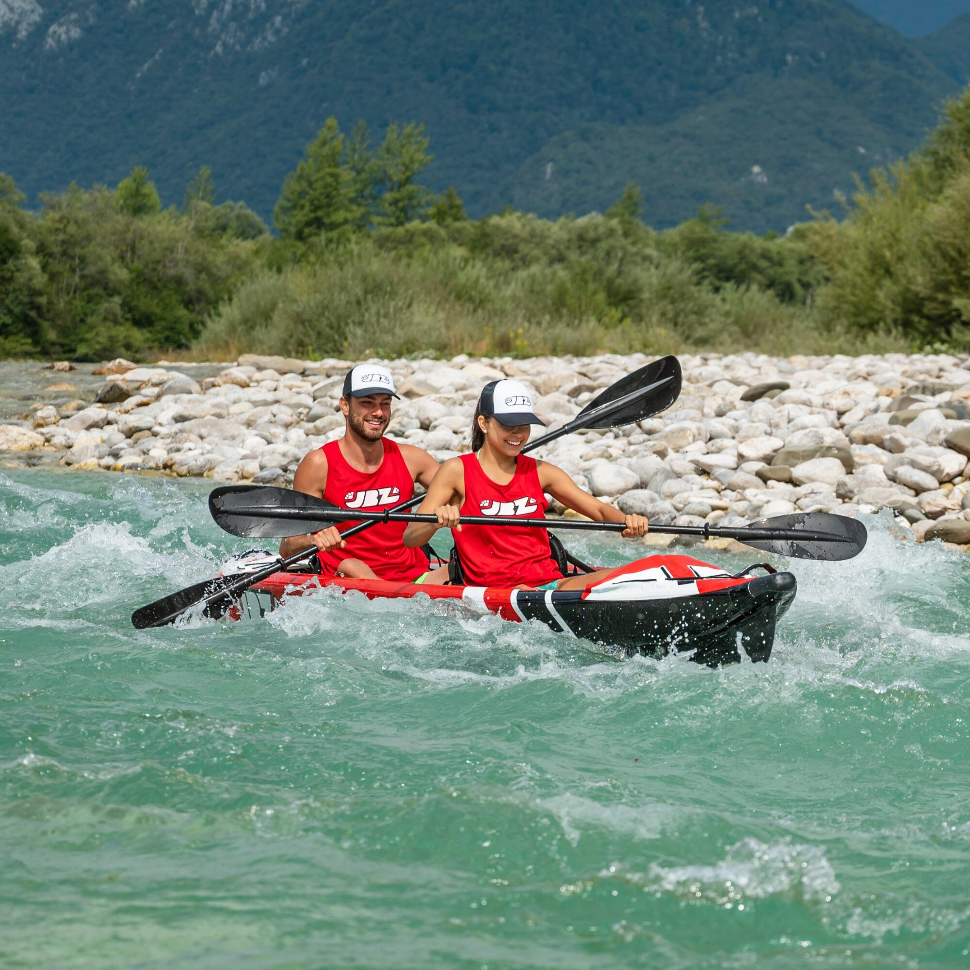 Kayak 425 gonfiabile 2 posti JBay con accessori 18/21