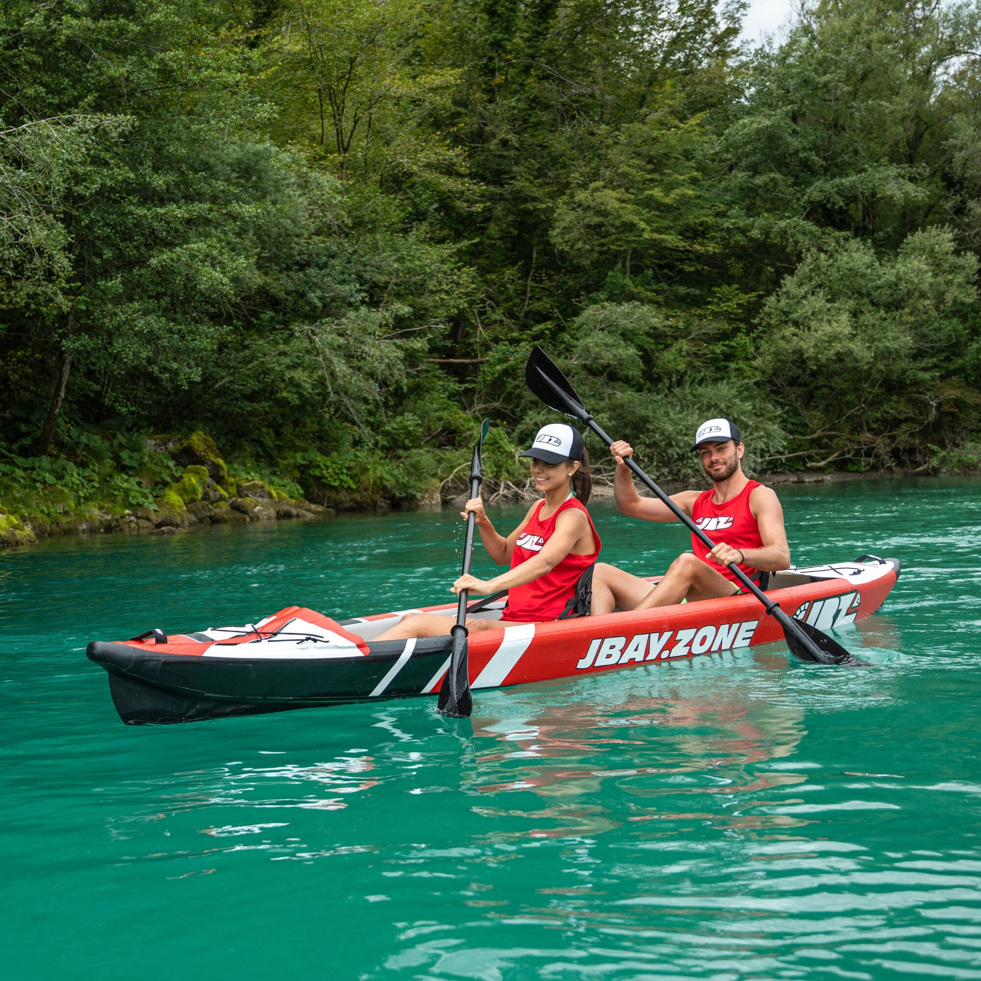 Kayak 425 gonfiabile 2 posti JBay con accessori 15/21